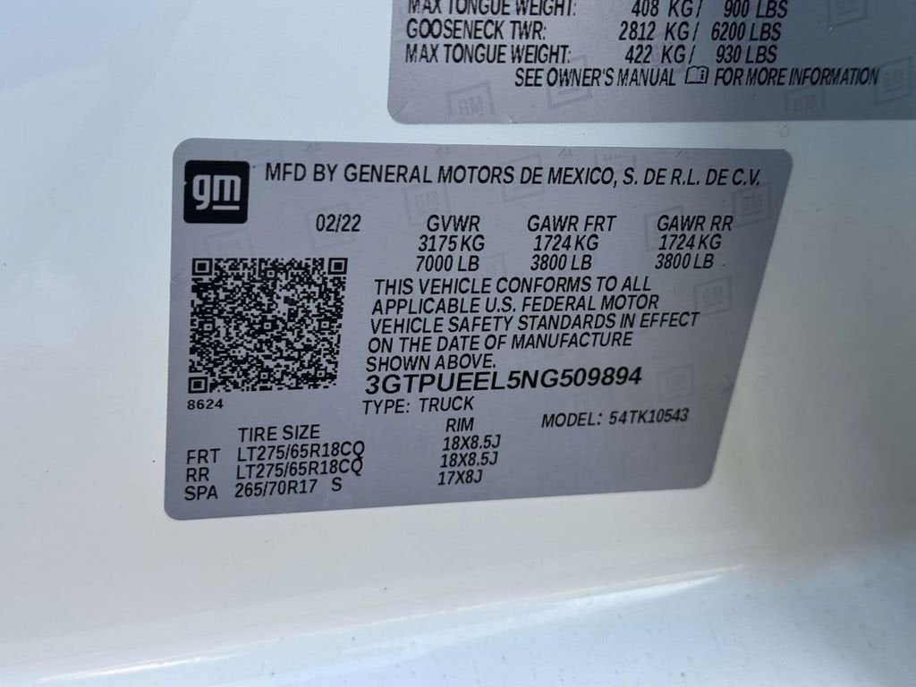 2022 GMC Sierra 1500 AT4