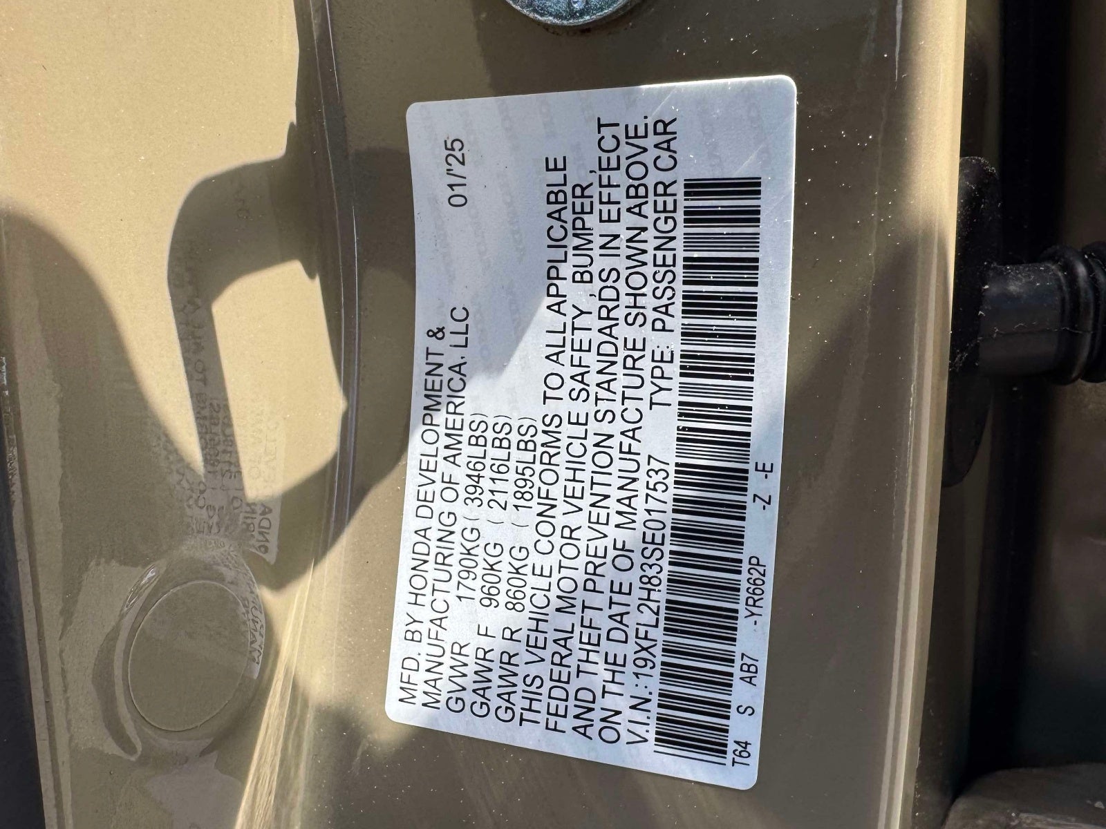 2025 Honda Civic Sport