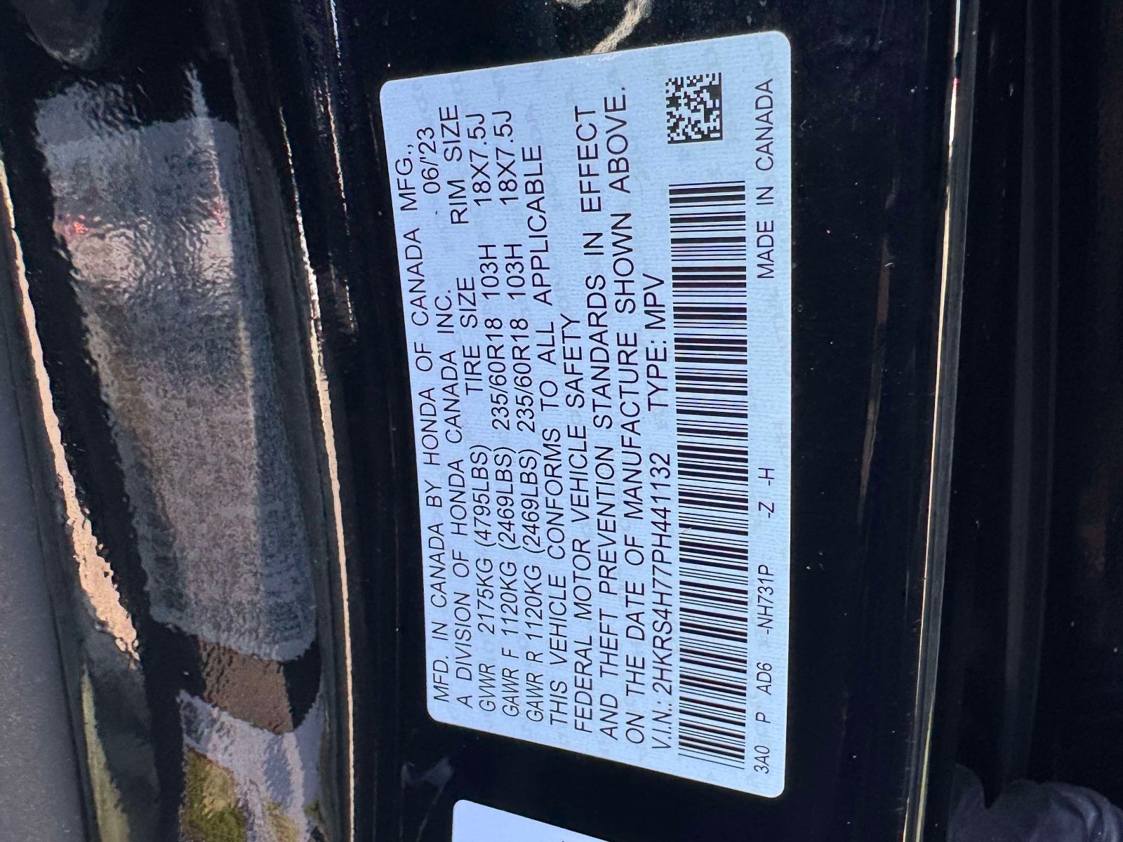 2023 Honda CR-V EX-L w/o BSI