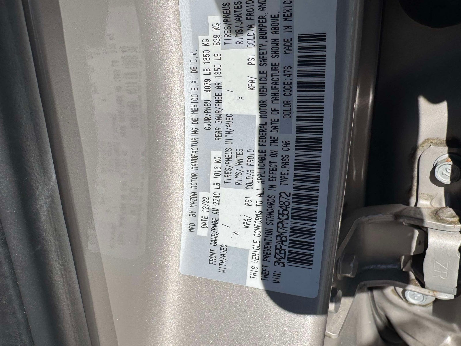 2023 Mazda Mazda3 2.5 S Select Package