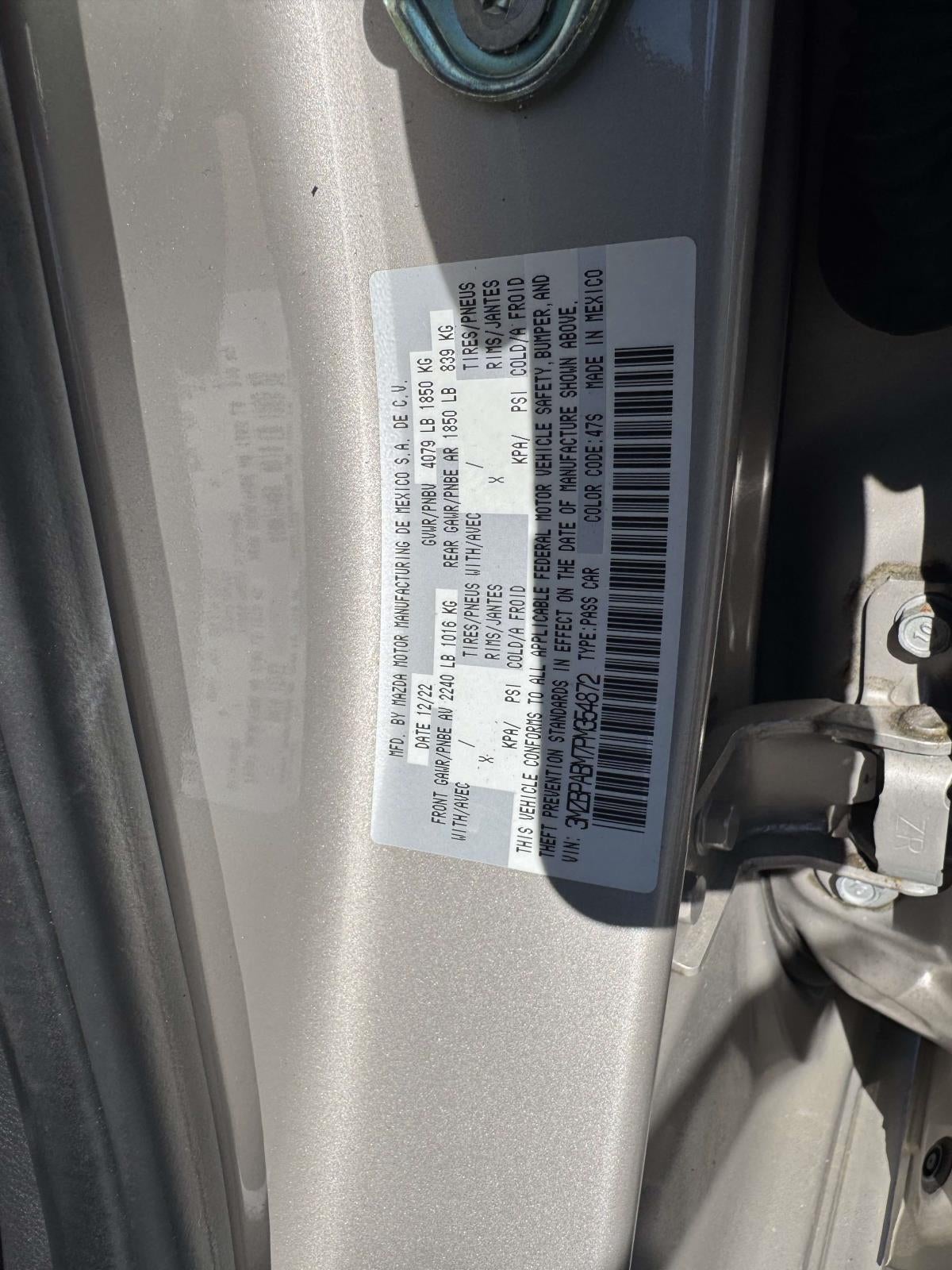 2023 Mazda Mazda3 2.5 S Select Package