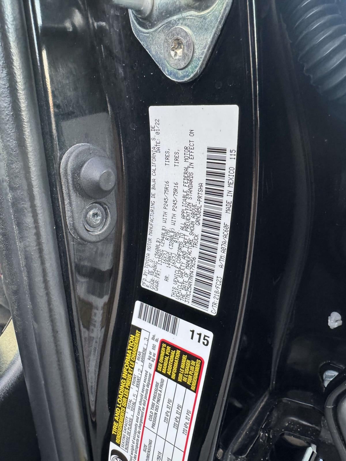 2022 Toyota Tacoma SR5 V6