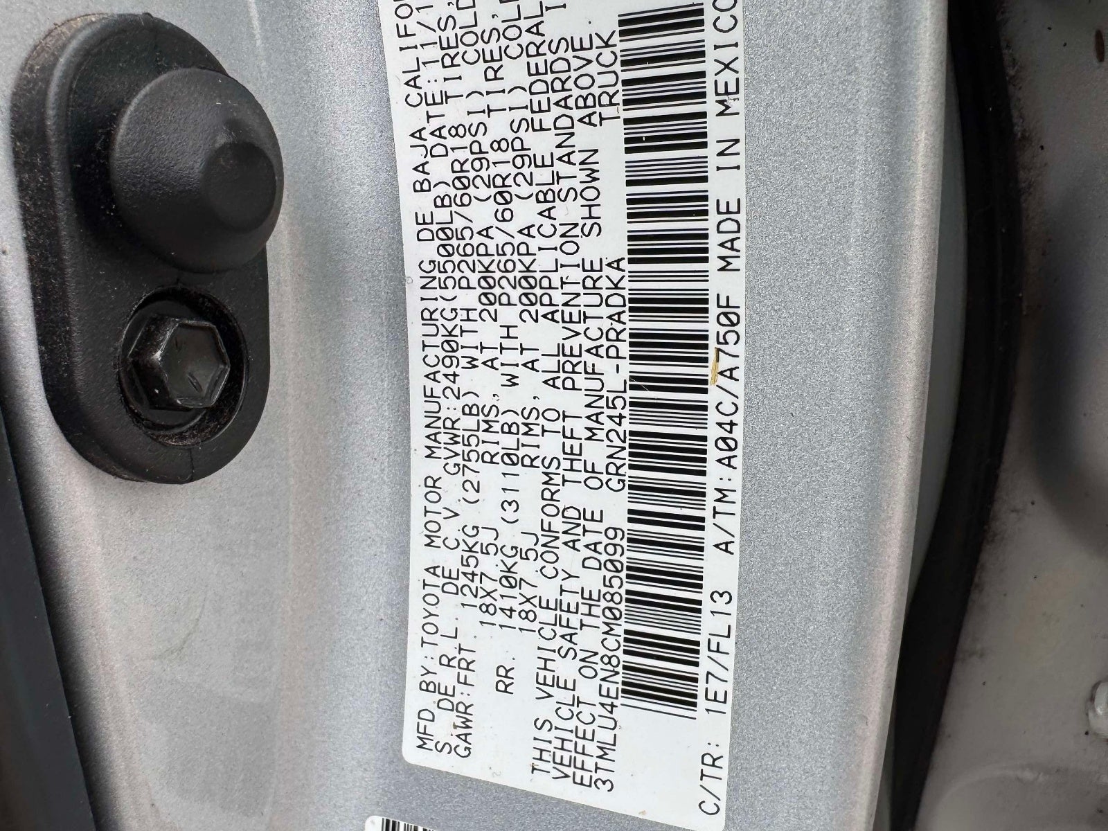 2012 Toyota Tacoma Base V6