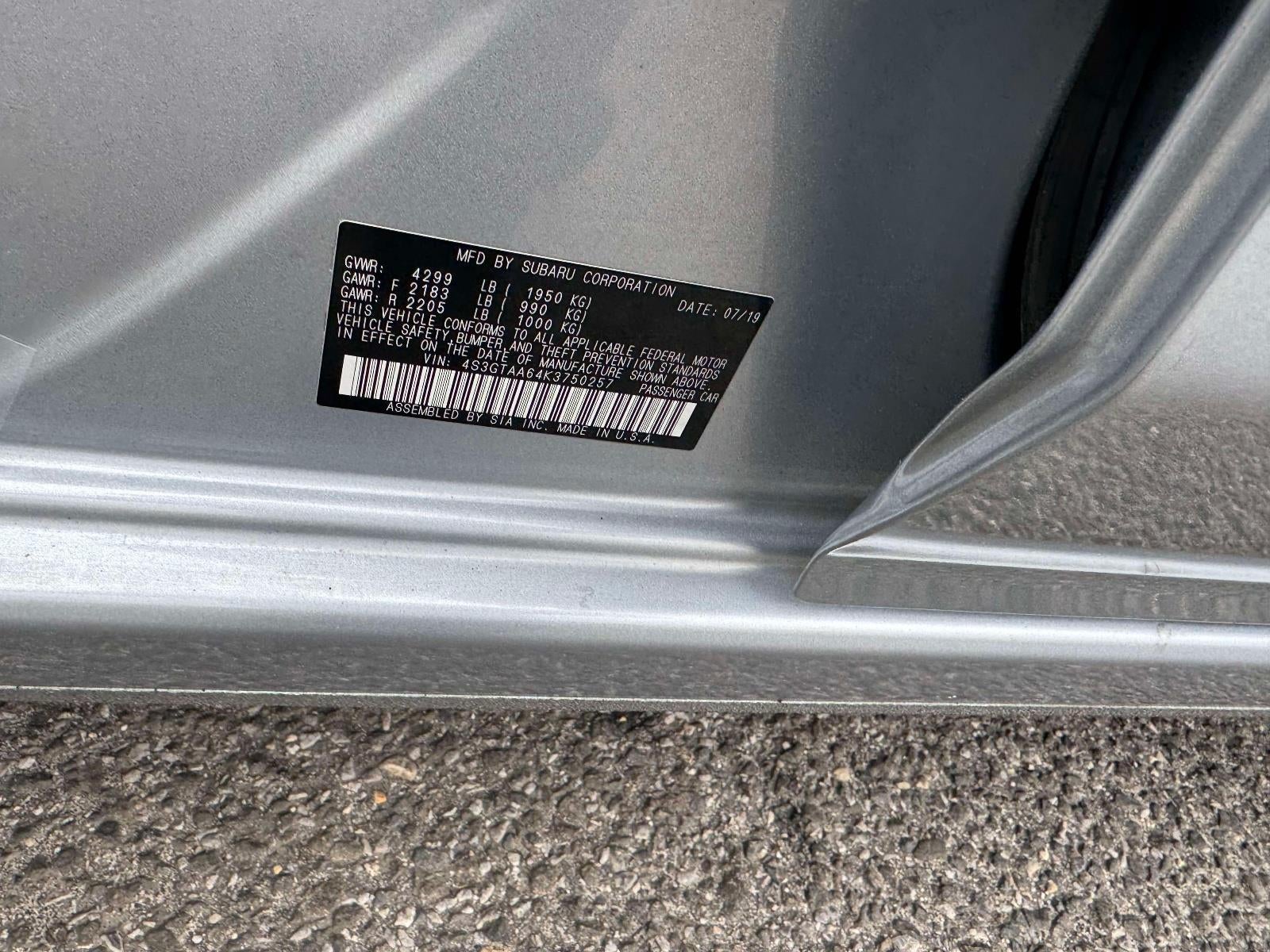 2019 Subaru Impreza 2.0i