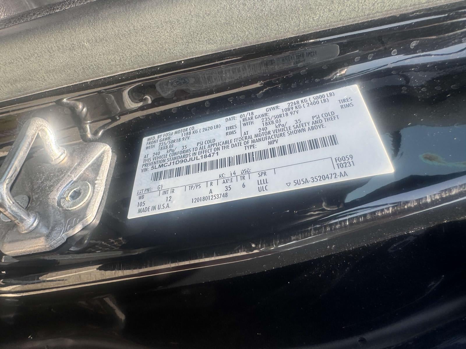 2018 Lincoln MKC Premiere