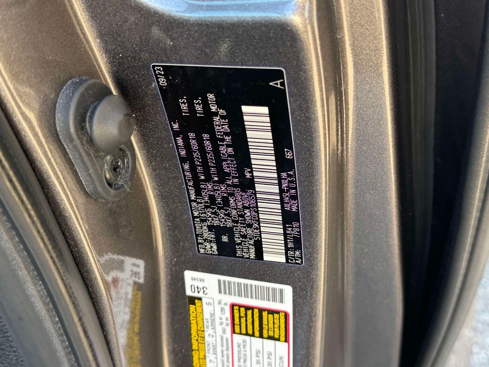2023 Toyota Sienna Platinum 7 Passenger