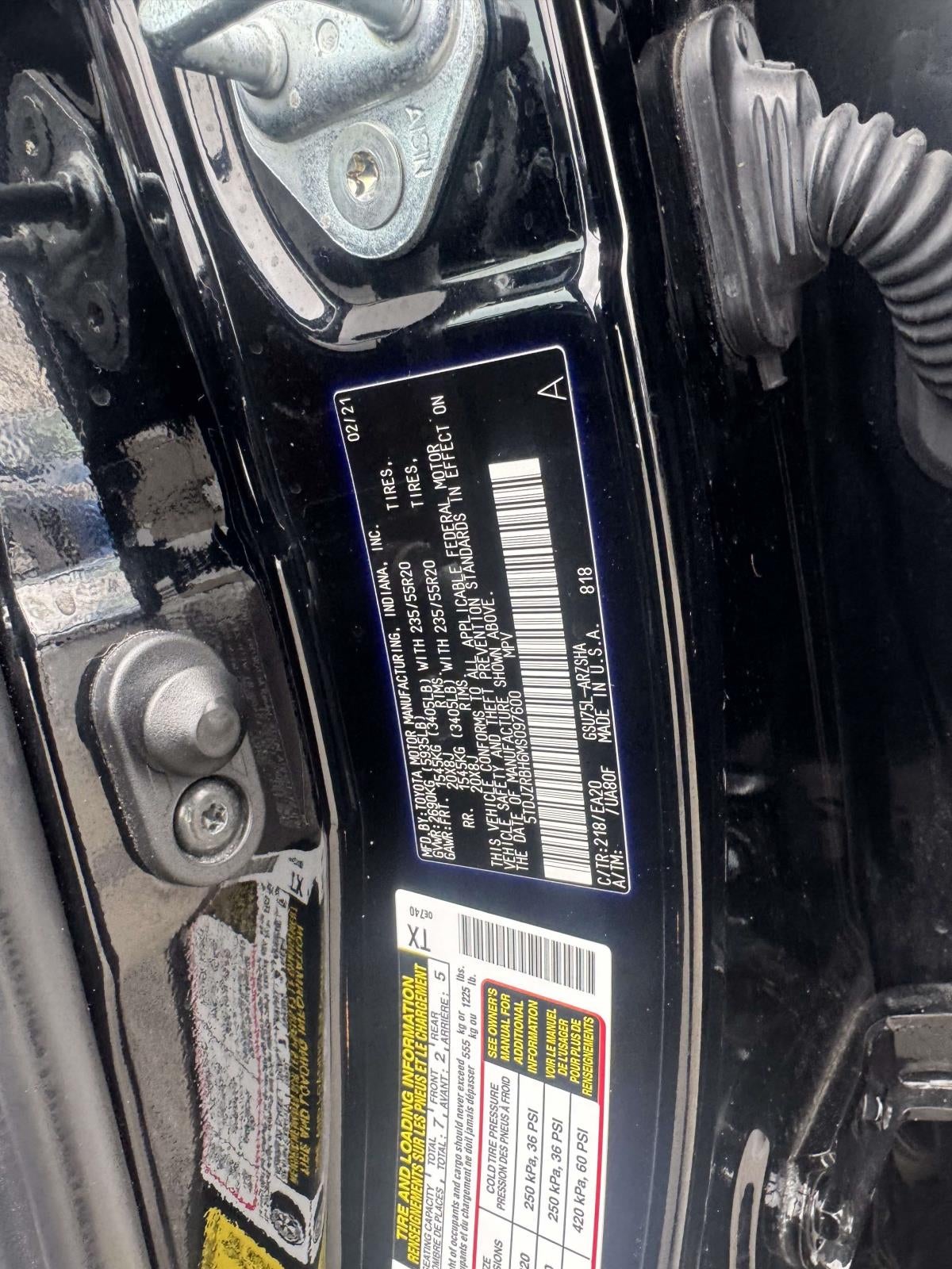 2021 Toyota Highlander XSE