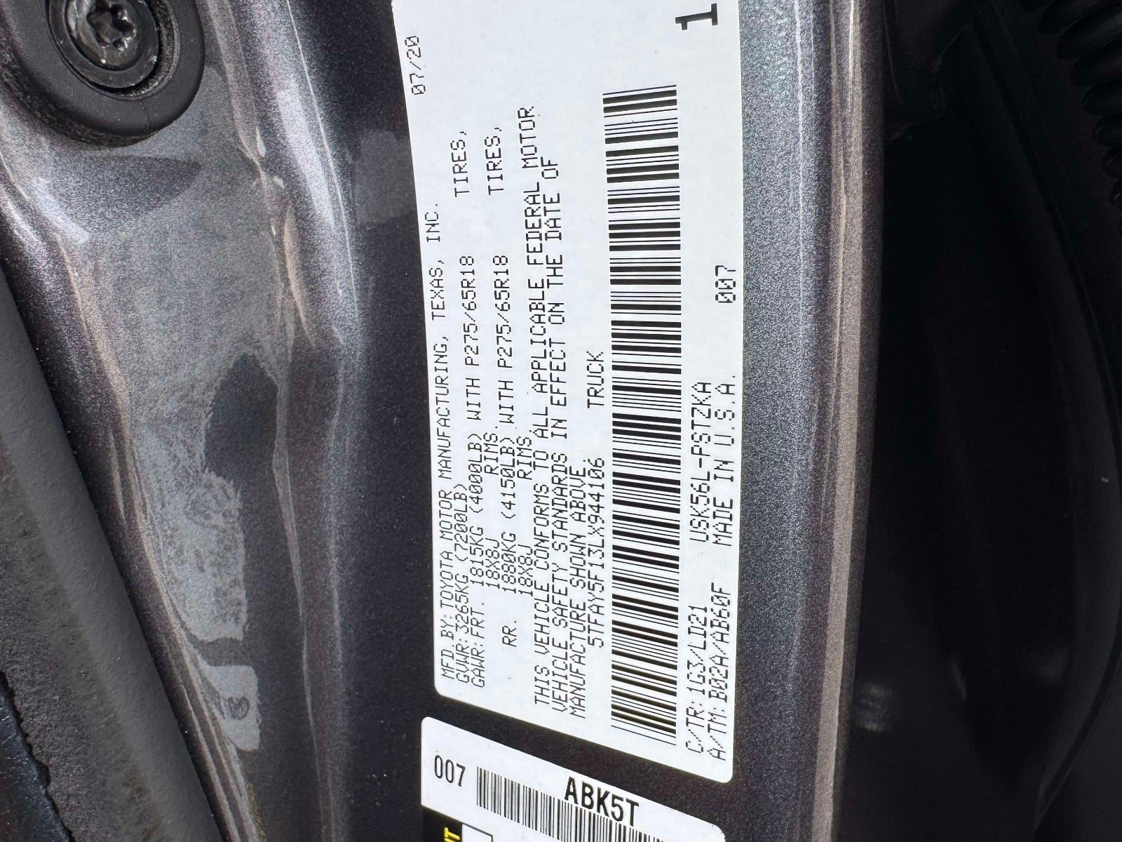 2020 Toyota Tundra Platinum 5.7L V8