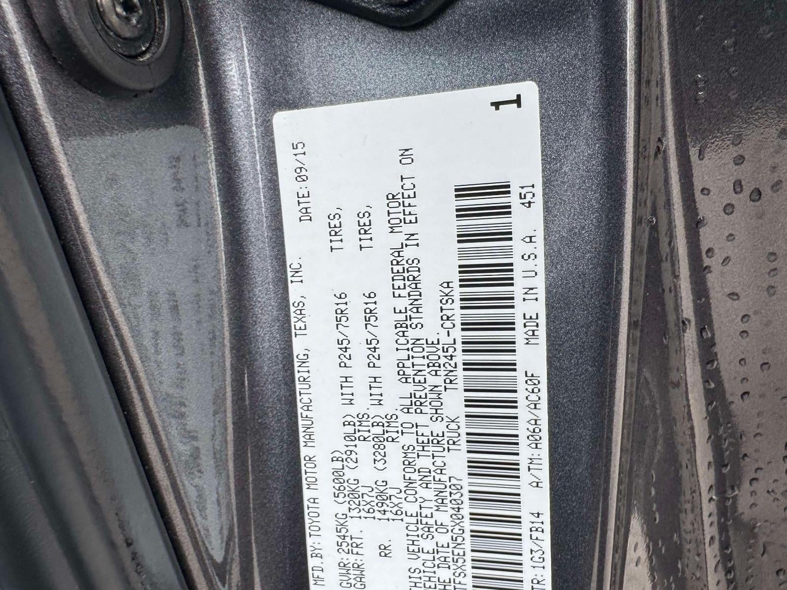 2016 Toyota Tacoma SR5