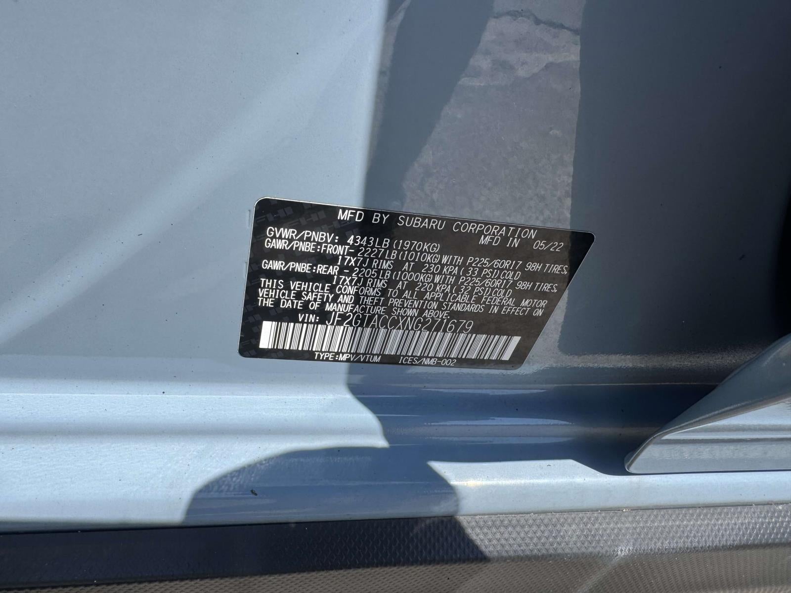 2022 Subaru Crosstrek Premium