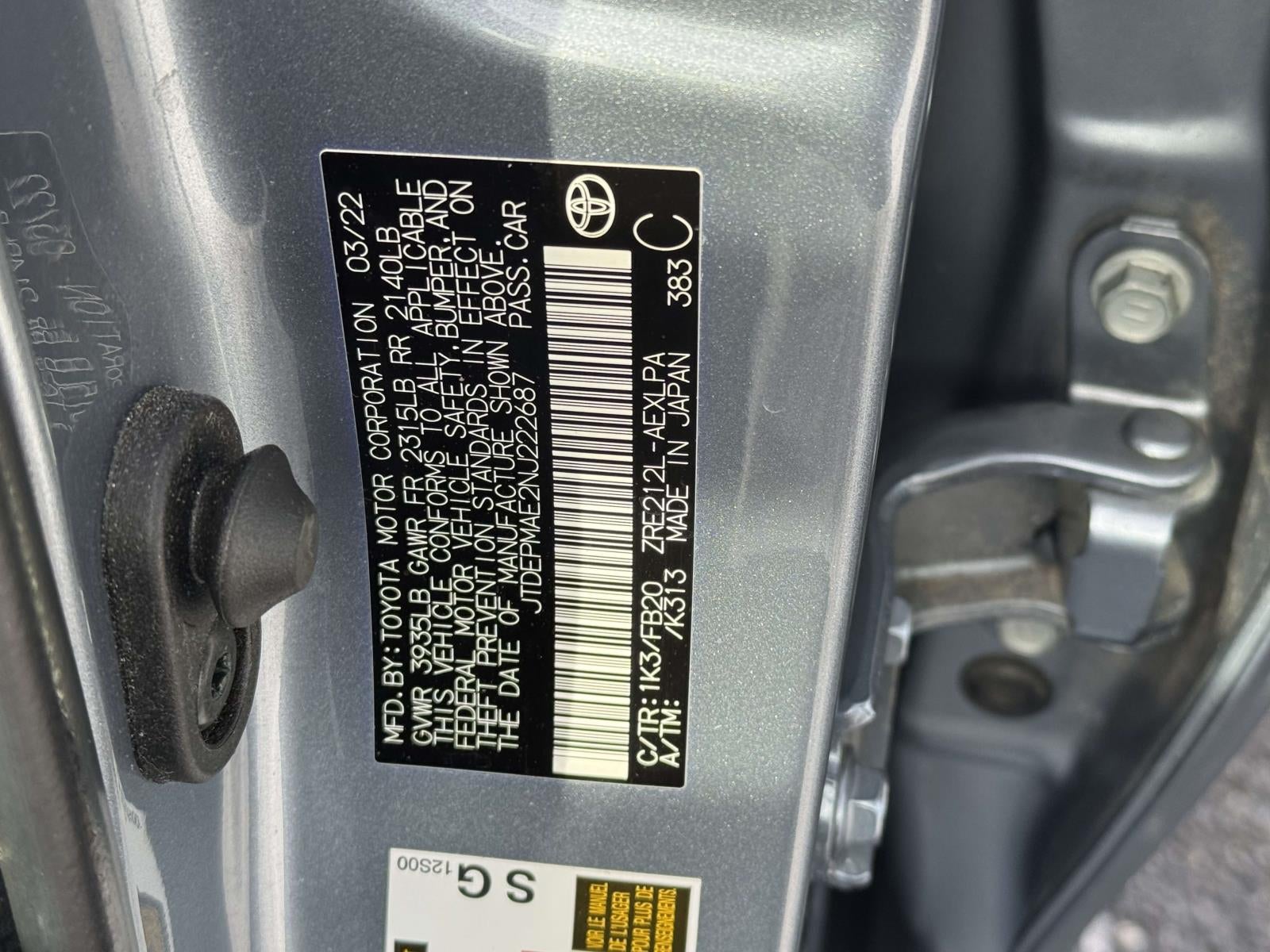 2022 Toyota Corolla LE